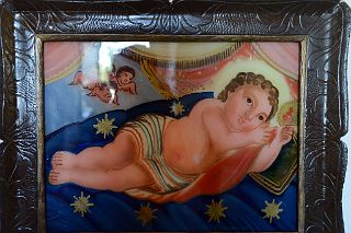 14 Baby Jesus Painting Basilica de Pilar Cloisters Museo Recoleta Buenos Aires.jpg